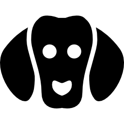 perro con orejas caídas icono