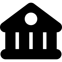 Bank building icon