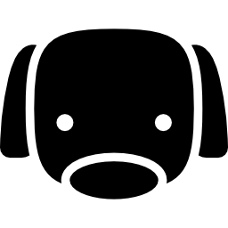 四角い頭の形をした犬 icon