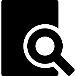 hulpmiddel voor het zoeken naar documenten icoon
