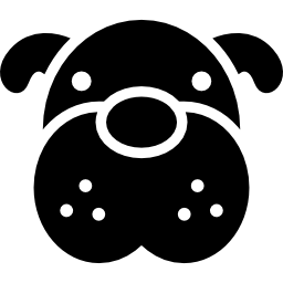 pies z pucołowatymi policzkami ikona