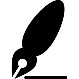 pluma fuente icono