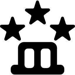 three star hotel icon