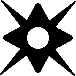 polen van een kompas icoon