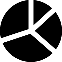 Pie chart organization icon