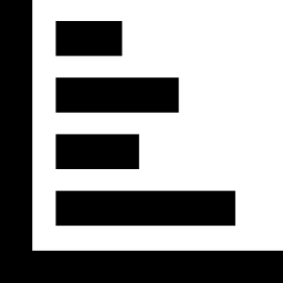 horizontales balkendiagramm icon