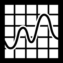 Smooth line chart icon