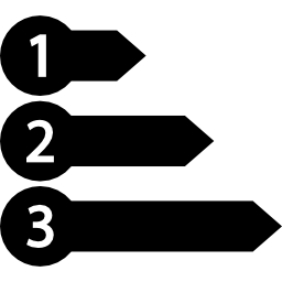 información numerada icono