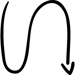 flecha curva Ícone