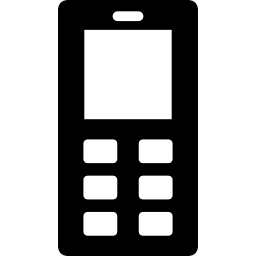 telefon komórkowy z przyciskami ikona