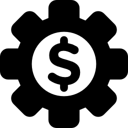 Dollar sign badge icon