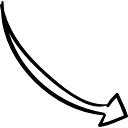 Right drawn arrow icon