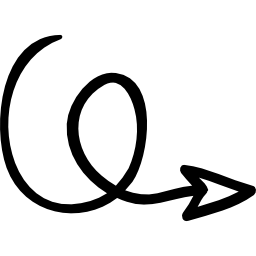 Swirly arrow icon