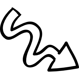 落書き付きの矢印 icon