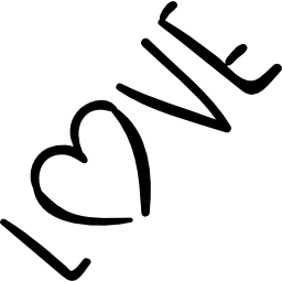 Word love icon