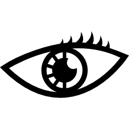 vrouwelijk oog icoon