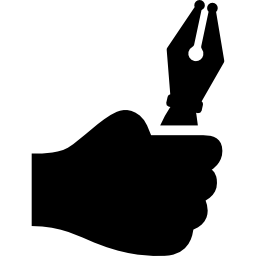 mano sosteniendo una pinza icono