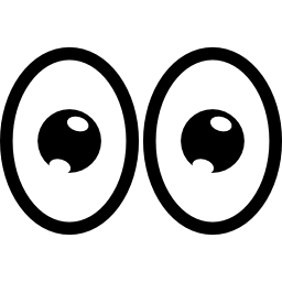 kreskówka oczy ikona
