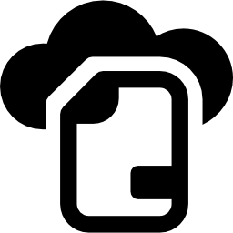 File in the cloud icon