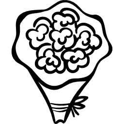 Bouquet of roses icon