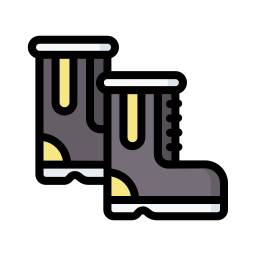 Snow boots icon