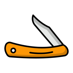 cuchillo de bolsillo icono