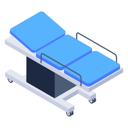 Medical bed icon