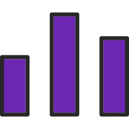 diagramme à bandes Icône