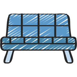 Sofa bed icon