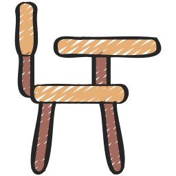 Desk chair icon