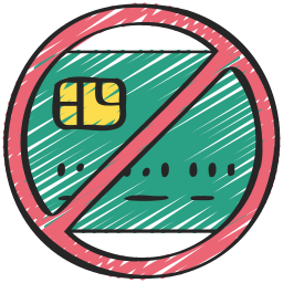 No credit card icon