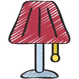 lampada da tavolo icona
