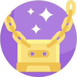 Gold chain icon