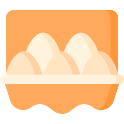 Картонная упаковка для яиц иконка