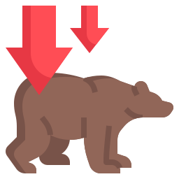 Bear market icon