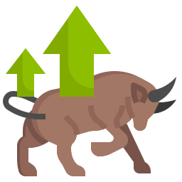 Bull market icon