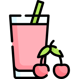 zumo de cereza icono