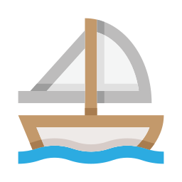 Sail boat icon