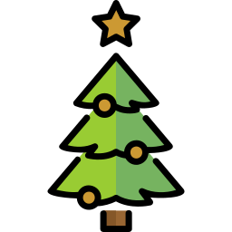 árbol de navidad icono