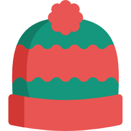 sombrero de invierno icono