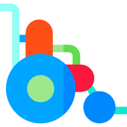 fauteuil roulant Icône