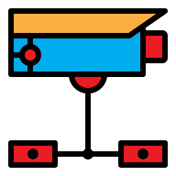 circuito cerrado de televisión icono