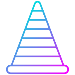 Дорожный конус иконка