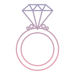 anello di diamanti icona