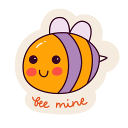 Bee sticker