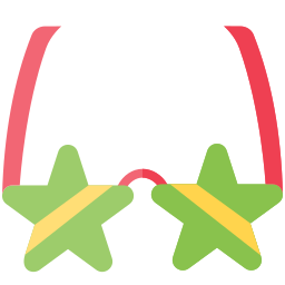 Party glasses icon