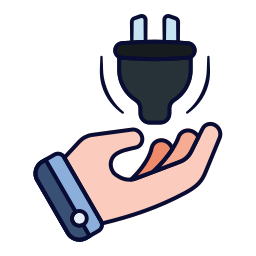 Plug and socket icon