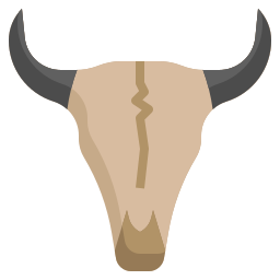 Bull skull icon