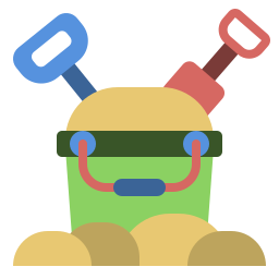 Sand bucket icon