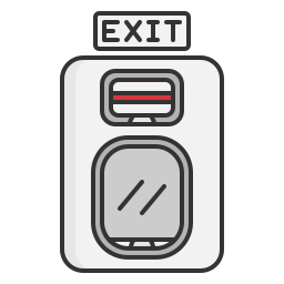 Emergency exit icon